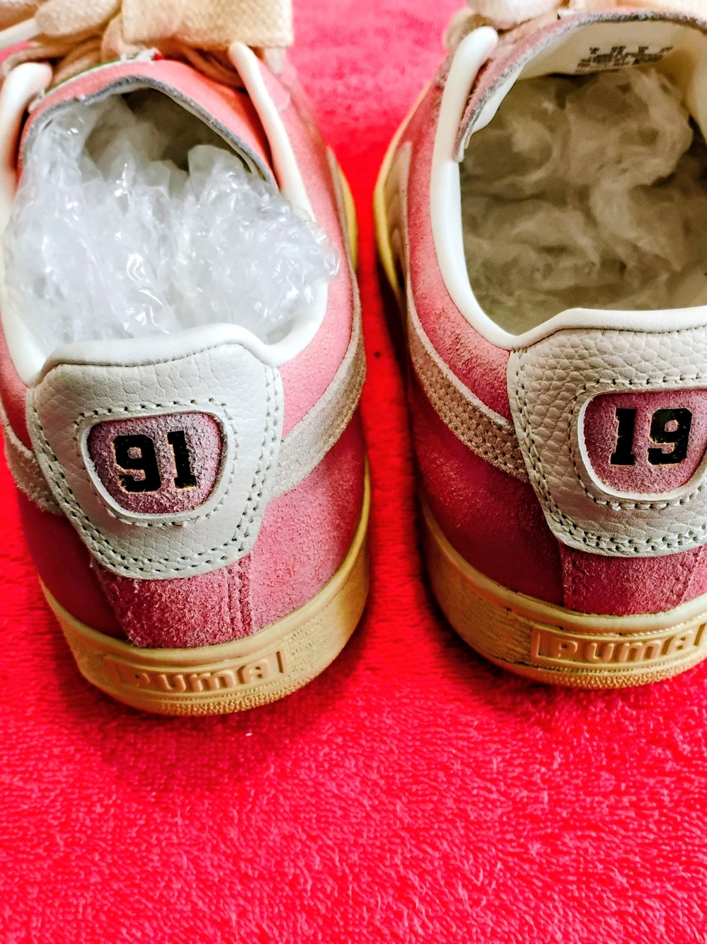 Puma Suede Classic Pink  Sneakers Mens Size 9 Women's Size 10.5 Lace Up Sneakers - Picture 4 of 13